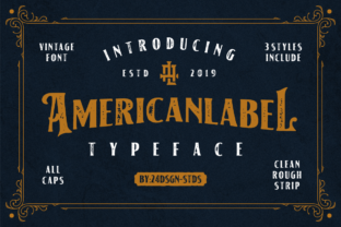 American Label: A Vintage Display Font for Modern Web Design