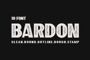 Bardon Family: A Bold Display Font for Makers