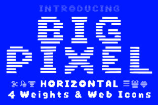 Big Pixel Horizontal: The Bold Display Font for Futuristic Brands