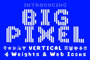 Big Pixel Vertical: A Bold Typeface for Sci-Fi Branding