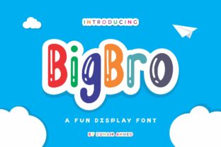 BigBro: A Whimsical Display Font for Handmade Brands