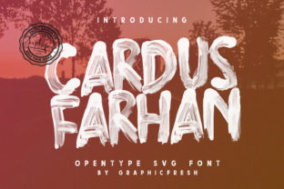 Cardus Brush: The Bold Display Font for Makers