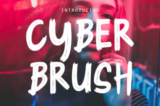 Cyber Brush: A Bold Display Font for Modern Branding