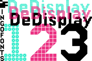 DeDisplay: The Playful Tech Typeface for Makers