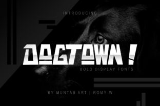 Dogtown: A Bold Display Font for Handmade Brands