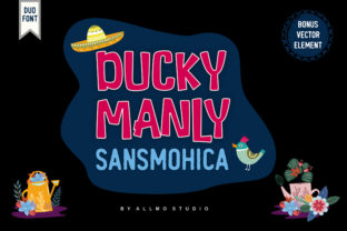 Ducky Manly: A Playful Display Font for Handmade Brands