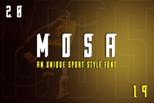 Elevate Editorial Layouts with the Mosa Display Typeface
