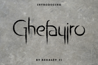 Ghefayjro: A Rustic Display Font for Editorial Impact
