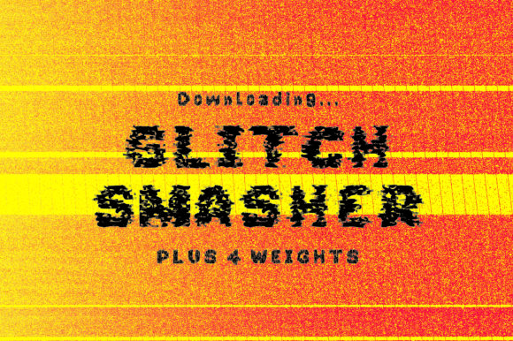 Glitch Smasher: A Bold Display Font for Digital Editorial Design