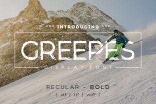 Greepes: A Winter-Inspired Display Font for Editorial Design