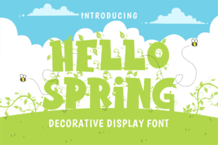 Hello Spring: A Warm Display Font for Editorial Design