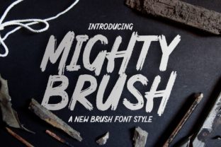 Mighty Brush: A Bold Display Font for Modern Branding