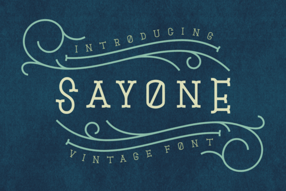 Sayone: A Vintage Display Font for Modern Web Design