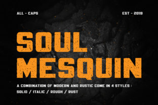 Soul Mesquin: The Bold Display Font for Industrial Branding