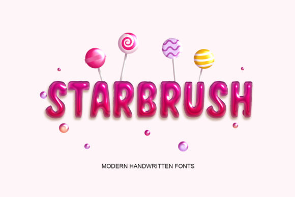 Starbrush: A Modern Handwritten Display Font for Editors