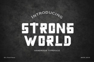 Strong World: A Playful Display Font for Modern Brands
