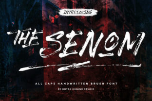 The Senom: A Bold Brush Typeface for Makers