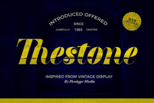 Thestone: A Bold Retro Typeface for Editorial Impact