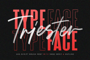 Triester: A Bold Brush Typeface for Modern Branding