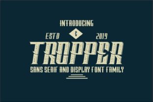 Tropper Family: A Vintage Display Font for Makers