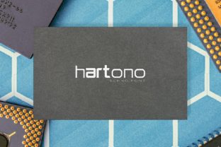Using Hartono Typeface for Futuristic Brand Identity