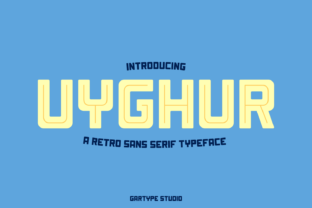 Uyghur: A Bold Retro Display Font for Modern Web Design