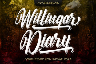 Willingar Diary: The Vintage Display Font for Crafters